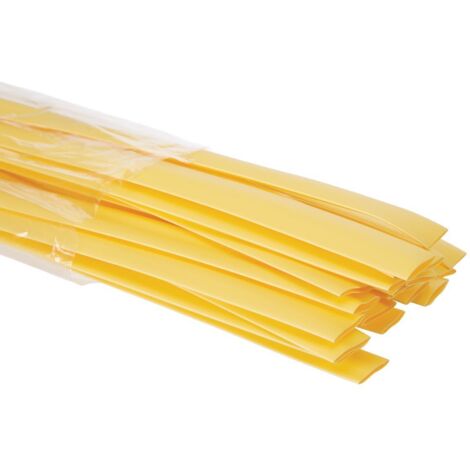 Gaine Thermoretractable 2:1 - 12 7mm - Jaune - 25 Pcs (1/2)
