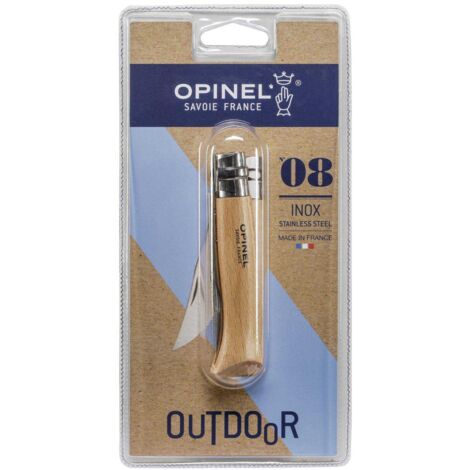 Opinel N°8 Inox Lame Inoxydable Polyvalente, Manche En Bois - Opinel