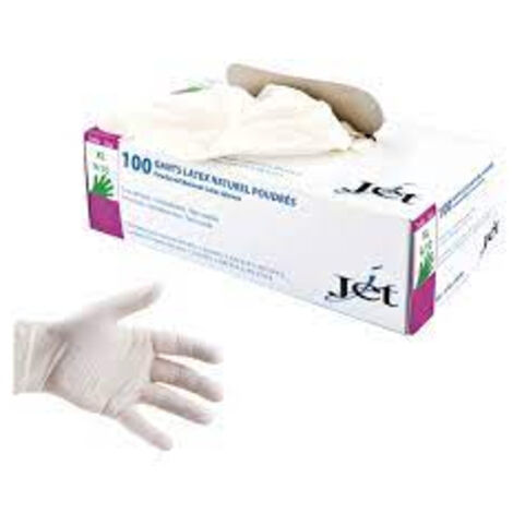 Gant Latex Usage Unique, Poudré Boite De 100 - Mp Hygiene