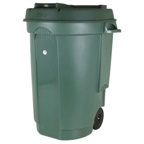Poubelle 110 L A Roulette Vert - EDA