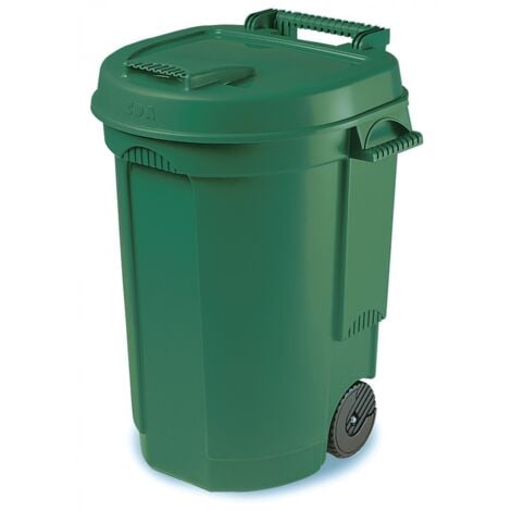 Poubelle 110 L A Roulette Vert - EDA