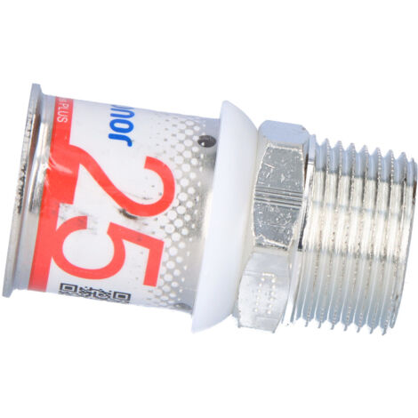 RACCORD DROIT MÂLE À SERTIR UPONOR S-PRESS PLUS ¾''X25MM 1070507 (1/4)