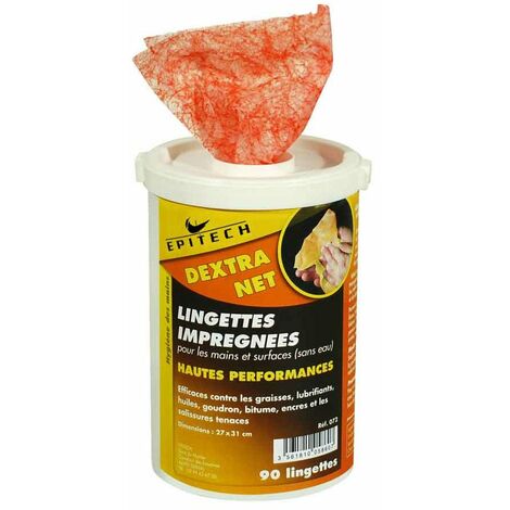Lingettes Impregnees Pour Mains & Surfaces Hautes Performances - Bte De 90