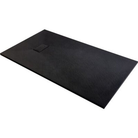 Odyssea – Receveur de douche extra-plat noir 180x90 cm – Design moderne – Matériau composite durable – Facile à nettoyer (1/5)