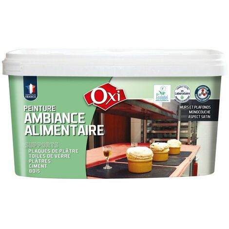 Peinture satinée alimentaire pour murs et plafonds – Finition satinée – Application monocouche – 2,5 L – Pour locaux alimentaires – Durieu (1/2)