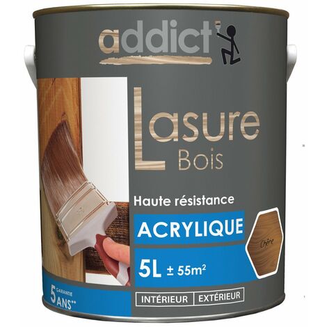 Lasure Acrylique 5 Litres Chene - Addict (1/2)