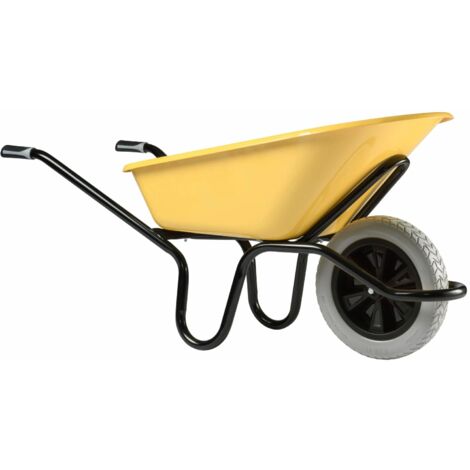 Haemmerlin – Brouette de jardin 110L – Charge utile 250 kg – Roue increvable Ø 400 mm – Châssis Alpha pour rénovation