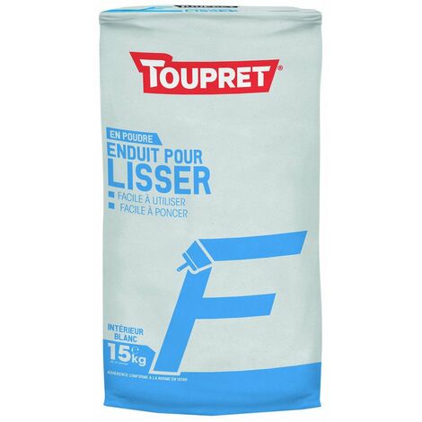 ENDUIT POUR LISSER POUDRE F CHANTIER TOUPRET 15KG EXCLU MAGASIN BCELIS15 (1/2)