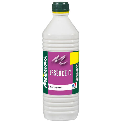Essence C 1L – Détachant à sec pour textiles – Dégraissant pour métaux – Élimine taches d'huile et cambouis – Mieuxa
