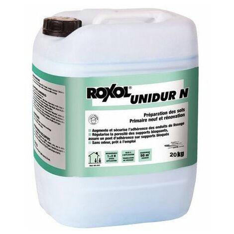 Bostik – Primaire d'accrochage 20kg – Pour béton, ciment, carrelages et parquets – Séchage rapide 30min à 2h – Non inflammable et réversible au gel (1/2)