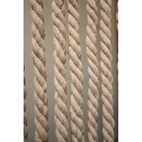 Rideau Porte Lanières Polyéthylène Bordeaux Gris MOREL 90x200 Cm