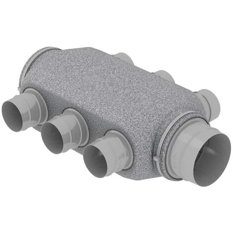 Atlantic – Caisson de répartition VMC 412235 – 6 piquages 80mm – Raccordement 160mm – Soufflage d'air neuf pour habitation
