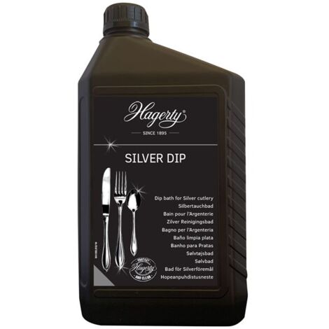Nettoyant argent 2L – Élimine l'oxydation en 3 minutes – Restaure l'éclat des objets en argent – Formule écologique – Hagerty