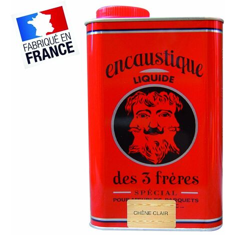 Encaustique chêne clair 1L – Cire d'abeille pure – Restauration et entretien bois – Brillance durable pour meubles et parquets