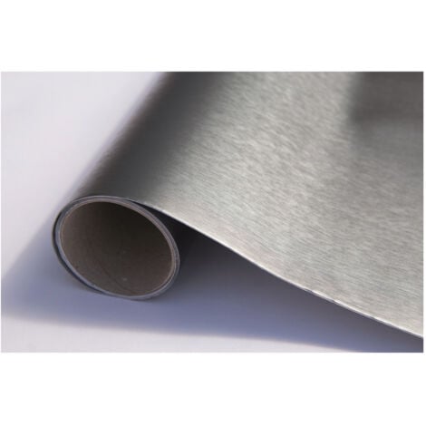 D-C-FIX - Adhésif rouleau metallic platino acier 1.5mx45cm