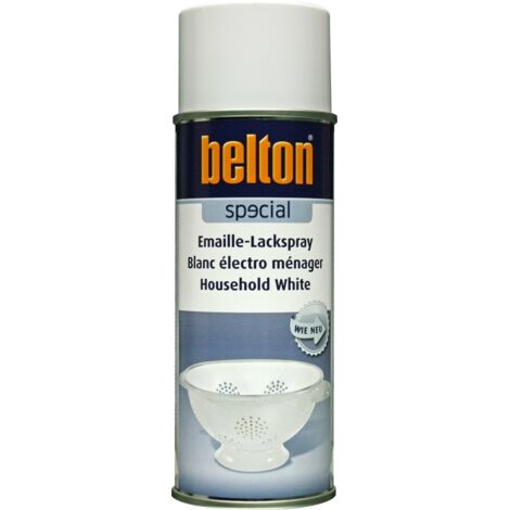 Peinture aérosol blanche pour électroménagers 400ml – Séchage rapide, résistance aux rayures – Pour surfaces émaillées et métalliques