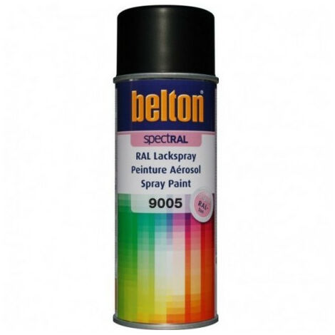 Peinture Aérosol Spectral Satin 400ml Ral 9005 Noir Fonce - Belton Auto-k