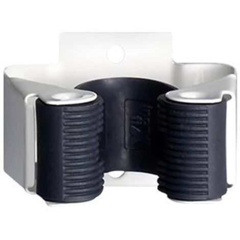INOFIX M41523 - SUPPORT ADHÉSIF POUR 2 BALAIS BLANC