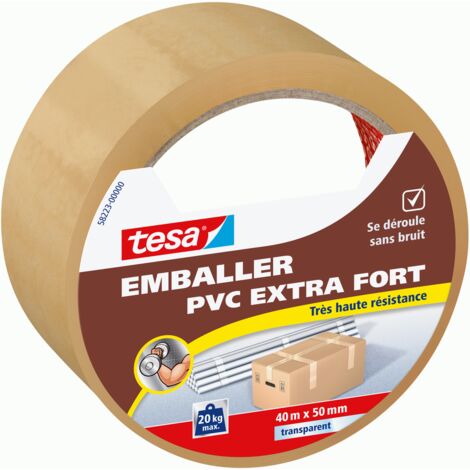 Emballer - Adhésif Pvc Extra Fort Transparent 50mmx40ml - Tesa (1/4)