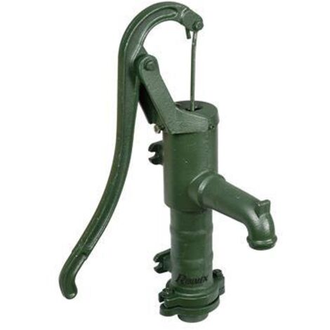 Ribiland – Pompe manuelle en fonte murale – Hauteur d'aspiration max 6m – Débit 20 L/min – Fixation murale pour citerne et étang