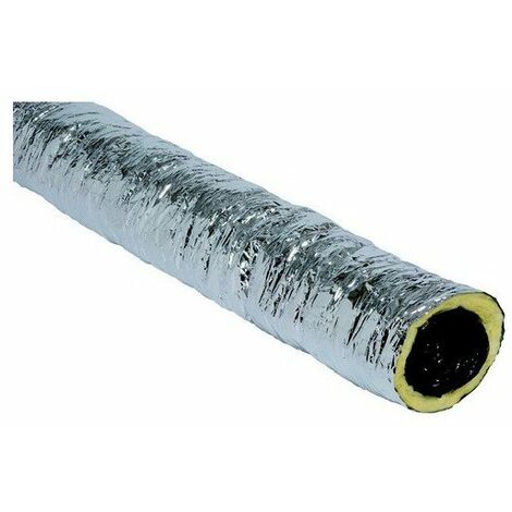 Aldes – Gaine VMC aluminisée isolée 150mm – Longueur 6 mètres – Épaisseur isolant 25mm – Film polyester pour ventilation efficace