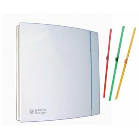 Unelvent – Aérateur silencieux 100mm 403501 – Débit d'air 85 m³/h – Clapet anti-retour – Temporisation réglable 1-30 min – Installation murale/plafond
