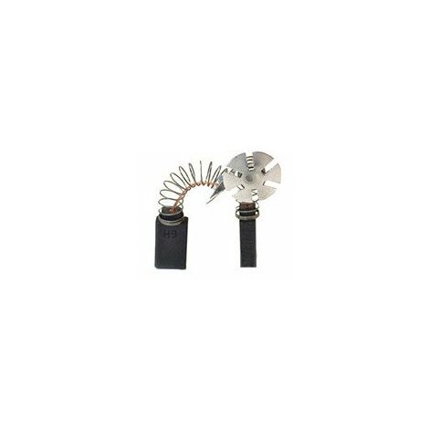 Jeu De 2 Charbons Adaptable Pour Aeg - Atlas Copco, Milwaukee. Dimensions: 6.4 X 12.5 X 20mm. (1/2)