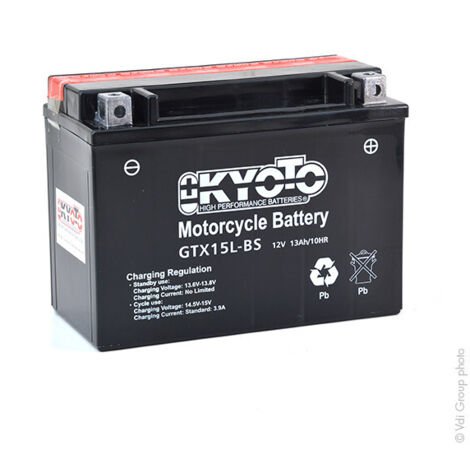 Batterie Plomb étanche Sans Entretien 12v, 13a. L: 175, L: 87, H:130mm, + à Droite Pour Motos ,motoneige, Quads. (livrée Avec Ac (1/5)