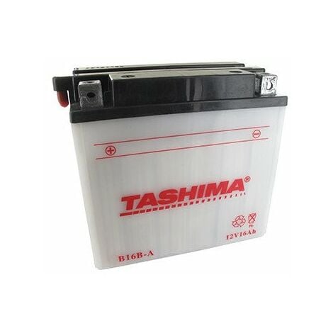 Batterie plomb TASHIMA renforcée 12V, 16A. L: 160, l: 90, H: 161mm