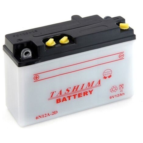 Batterie moto 6N12A2D – 12V 12Ah – Adaptable pour TASHIMA – Technologie avancée pour performance optimale (1/2)