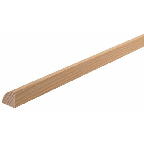 Moulure quart de rond en pin 12mm – Longueur 2,40 m – Finition soignée pour encadrements et plinthes – Pour aménagement intérieur – Sotrinbois