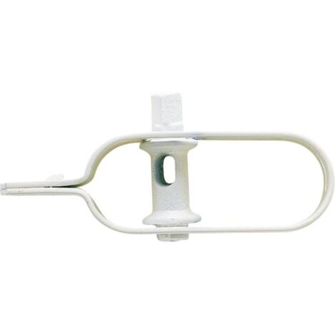 Filiac – Raidisseur pour clôture plastifié blanc – Acier galvanisé – Dimensions 4x8x3 cm – Pour installations extérieures durables (1/3)