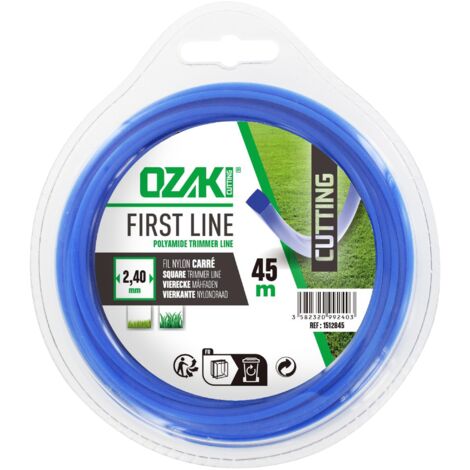 Coque fil nylon carré OZAKI 45 m diamètre 2,40 mm (1/2)
