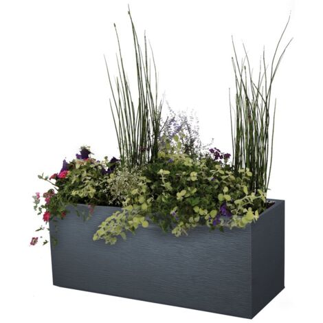 Jardinière Loft XL EDA Plastiques 98L Graphit