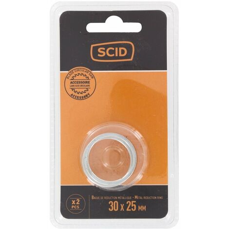 Bague de réduction métal 30 x 25 mm – Lot de 2 pièces – Connexion pour tuyaux de différents diamètres – Usage plomberie – Scid (1/2)