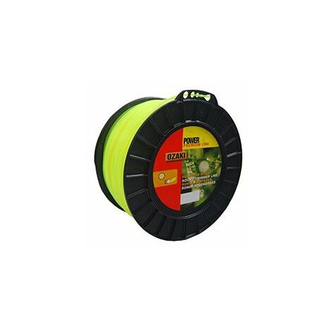 Bobine fil nylon rond OZAKI premium - 3 mm x 169m - qualité professionnelle - fabrication française