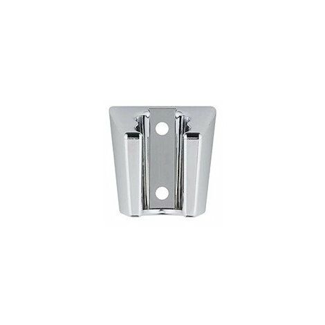 Edouard Rousseau – Support douchette fixe ABS chromé – Fixation murale avec vis – 2 positions ajustables – Design moderne pour salle de bain