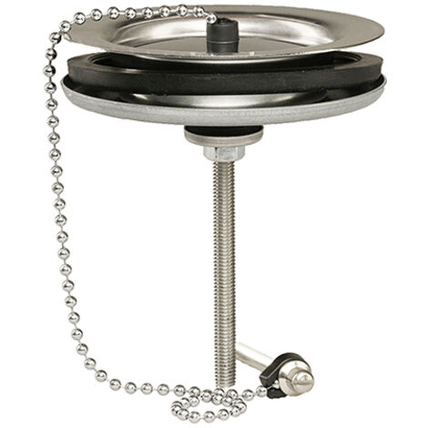 Edouard Rousseau – Bonde d'évier à plateau en inox Ø 90mm – Acier inoxydable – Installation rapide – Nettoyage facile – Compatible éviers cuisine (1/2)