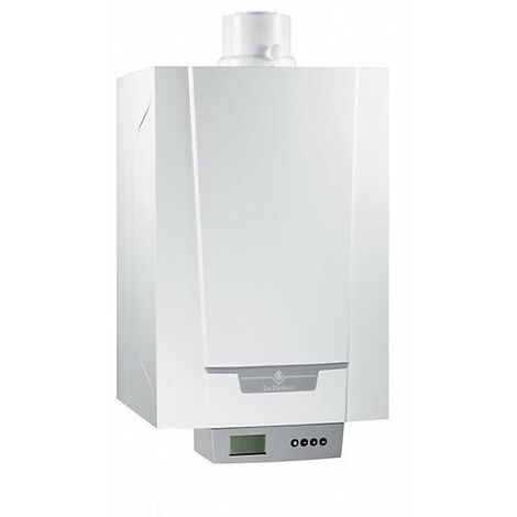 De Dietrich – Chaudière murale à gaz à condensation 23,8 kW – Micro-accumulation pour chauffage et eau chaude – Raccordement ventouse horizontale