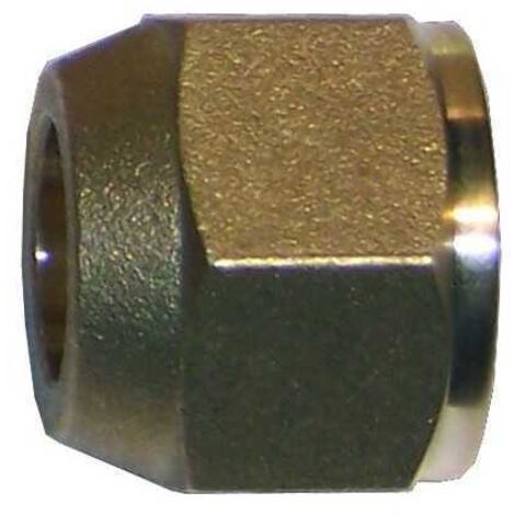Plombservice – Raccord flare 1/4'' – Pour climatisation – Ø A : 1/4'' – Ø B : 1/4'' – C : 17 – L : 15 mm
