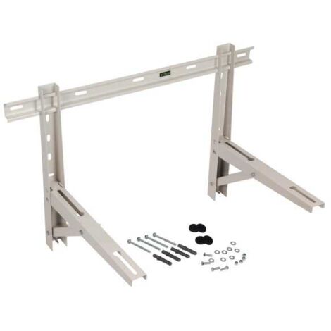 Support mural pour climatiseur extérieur 650x600x900mm – Charge max 250kg – Traitement anti-corrosion – Installation rapide avec niveau intégré – Climaconcept