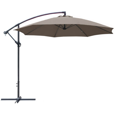 Parasol Deporté 300cm - Grey/taupe (1/5)