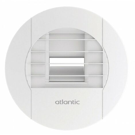 Atlantic – Bouche VMC hygro 125mm 10/45m3/h – Détection de présence – Alimentation pile – SKU 542467