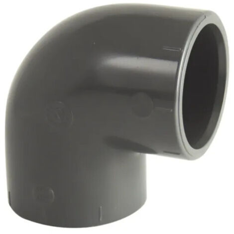 Coude PVC pression 90° D40 – Raccord à coller pour réseaux d'eau sous pression – PVC robuste et étanche