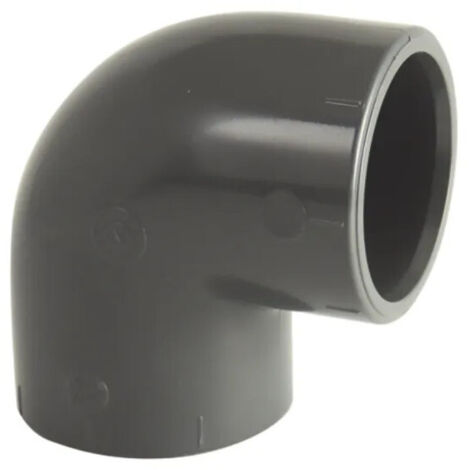 Coude PVC pression piscine 90° femelle diamètre 50 mm