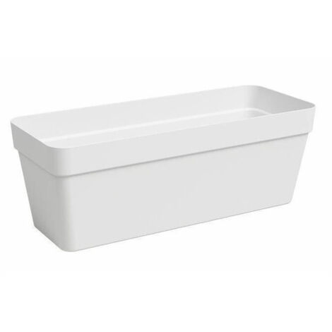 Jardiniere - ARTEVASI - Rectangulaire - Plastique - Blanc (1/2)