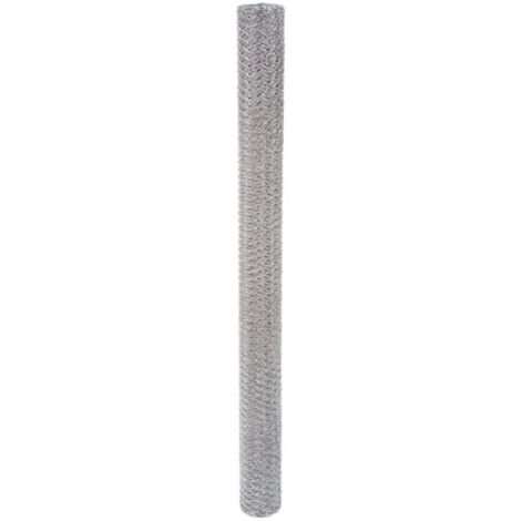 Filiac – Grillage triple torsion galvanisé 1.00 m x 25 m – Maille hexagonale 13 mm – Résistance 320-340 N/mm² pour volières et clapiers (1/3)