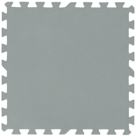 Bestway – Tapis de protection piscine en polyéthylène gris 2,25 m² – Dalles emboîtables – Résistant aux intempéries – Protection du fond de piscine (1/5)
