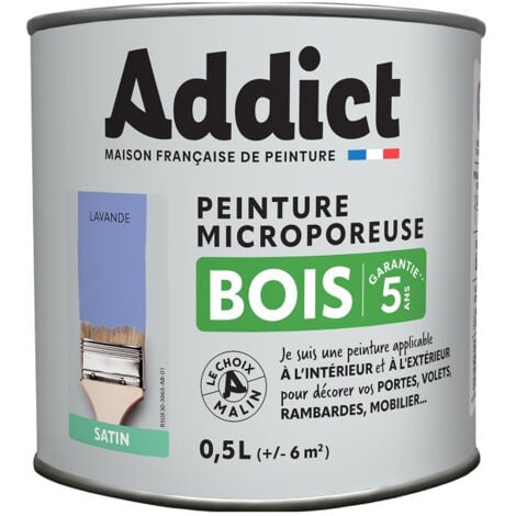 Peinture Bois 0.5 litre lavande - ADDICT