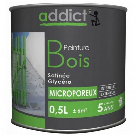 Peinture Bois 0.5 litre vert provence - ADDICT